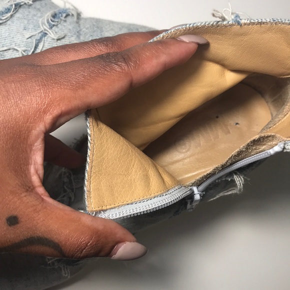 MM6 blue denim ankle boots - Picture 5 of 8